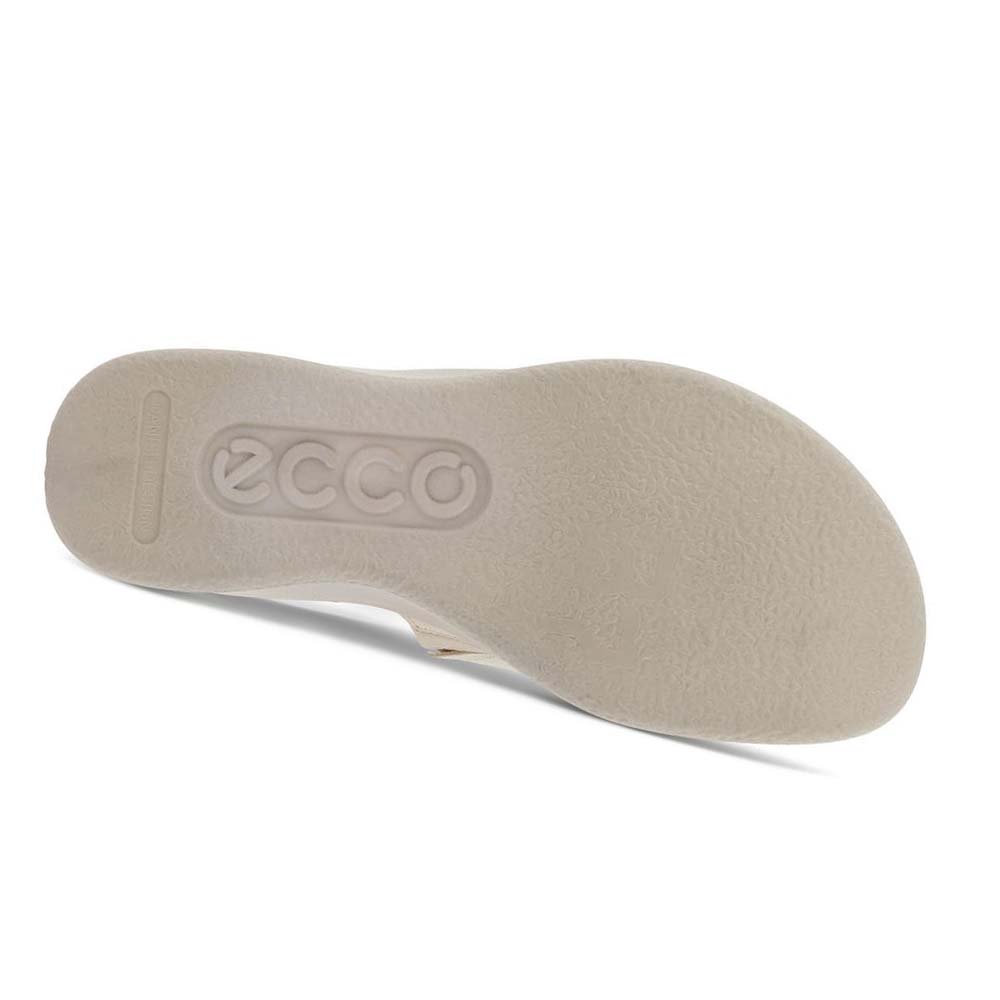 Women's Ecco Flowt Lx Wedge Sandals White | Canada 183SGL